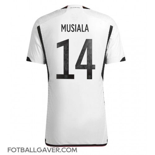 Tyskland Jamal Musiala #14 Fotballklær Hjemmedrakt VM 2022 Kortermet